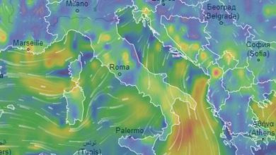 Photo of FORTI VENTI sull’Italia: raffiche a 80 km/h