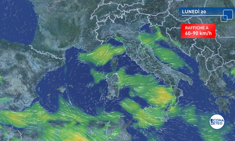 maltempo pioggia vento