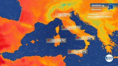 Photo of ARIA FREDDA sull’Italia: temperature in picchiata di oltre 5 gradi. Ecco dove