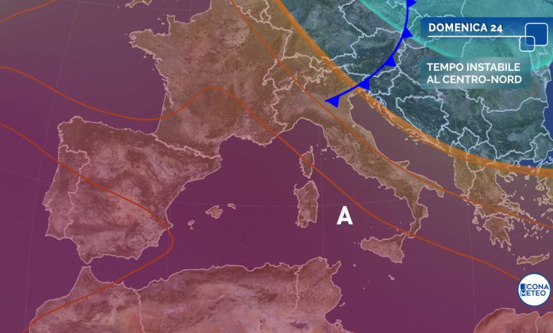 meteo domani domenica