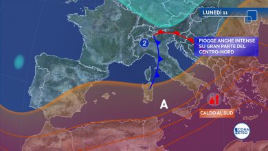 Photo of Italia divisa tra FORTI TEMPORALI  e CALDO estivo: inizio settimana complicato