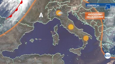 Photo of ANTICICLONE in rinforzo, ma SABATO sera tornano i TEMPORALI