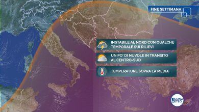 Photo of Nel WEEKEND ancora temporali al Nord e caldo al Sud: i dettagli