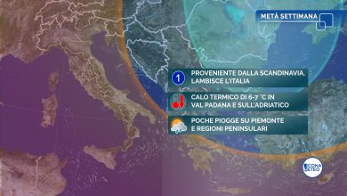 Photo of MERCOLEDÌ breve, veloce INTERRUZIONE DEL CLIMA ESTIVO