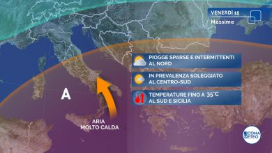 Photo of Tra GIOVEDÌ  e SABATO punte di 35 GRADI al Sud e Isole