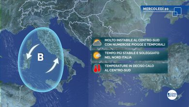 Photo of TEMPORALI e TEMPERATURE in CALO su parte dell’Italia: ecco dove