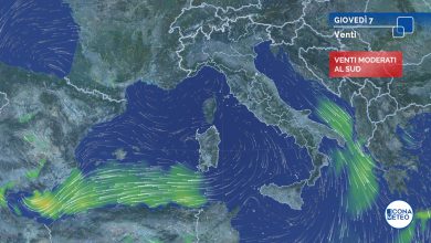 Photo of Venti più FRESCHI verso Sud ma nel WEEKEND si torna a 30°C: ecco dove