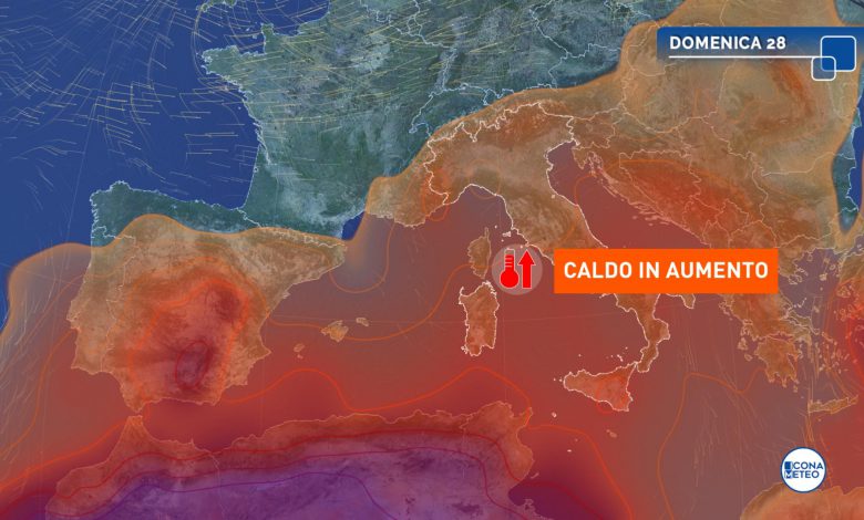 meteo weekend caldo domenica