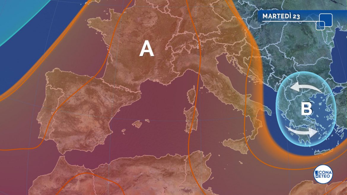caldo inizio settimana meteo