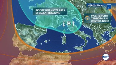 Photo of TEMPORALI no stop al Centro-Nord: FORTI PIOGGE anche mercoledì