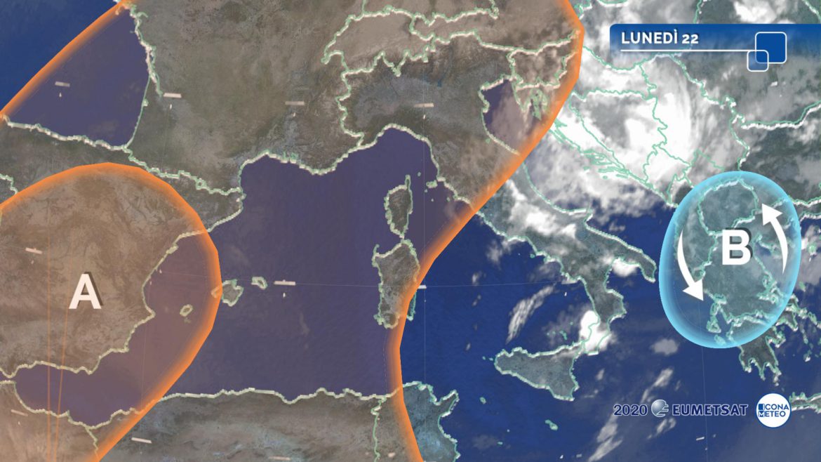 caldo inizio settimana meteo