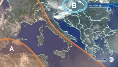 Photo of CLIMA CALDO ma torna il rischio TEMPORALI al Nord