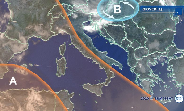 meteo caldo temporali