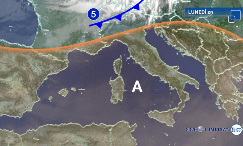 caldo temporali oggi