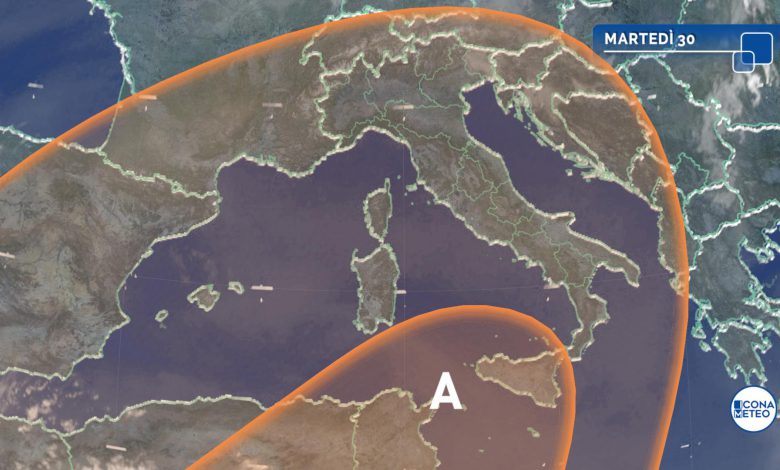 satellite meteo martedì