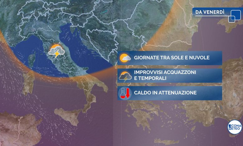 Venerdì forti temporali al Nord