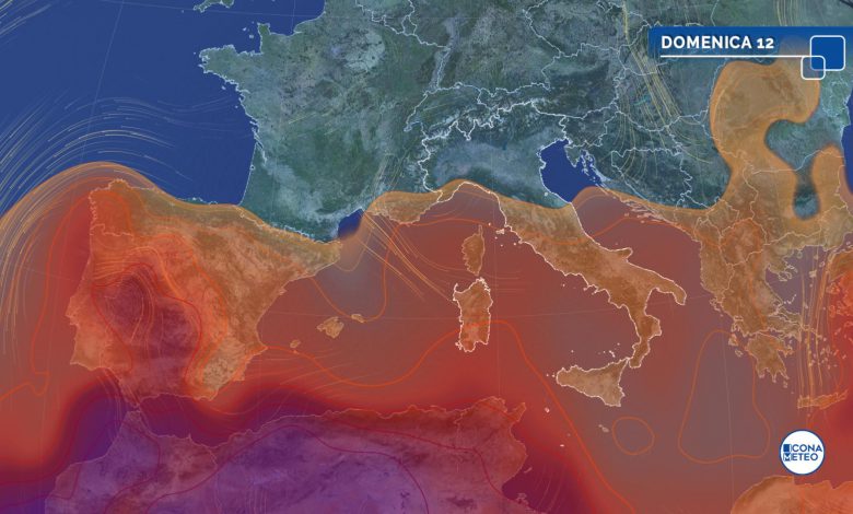 meteo domenica aria calda