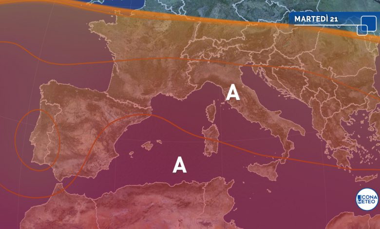 meteo martedì caldo