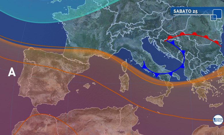 meteo domani sabato