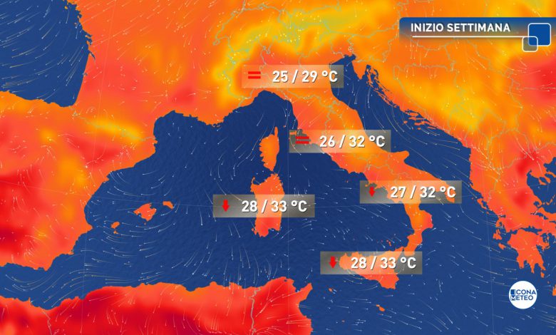 meteo caldo