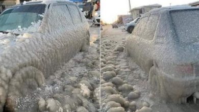 Photo of GELO estremo nella TERRA del FUOCO: fiumi e auto congelati
