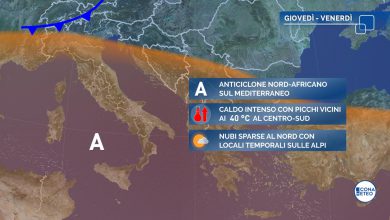 Photo of DA GIOVEDÌ apice del CALDO AFRICANO