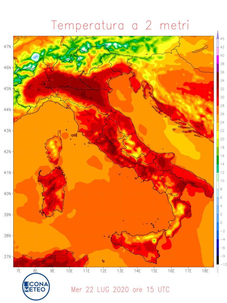 caldo città bollino arancione