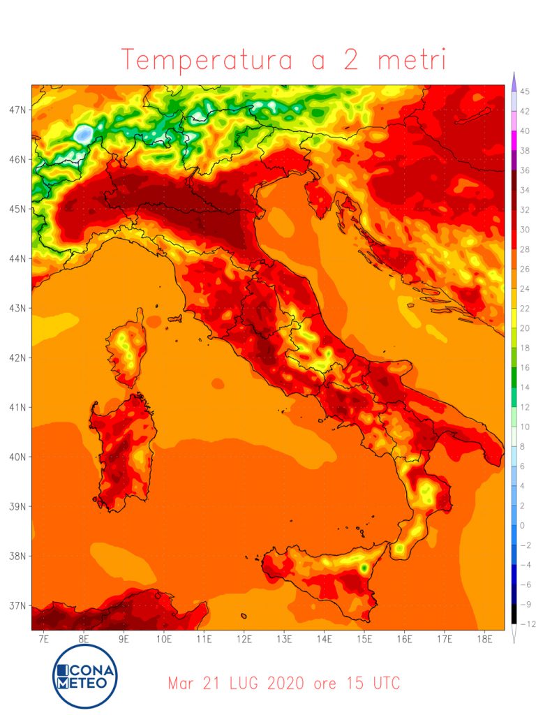 caldo città bollino arancione