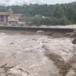 Esonda un torrente a Campomorone (GE) a causa del violento temporale.