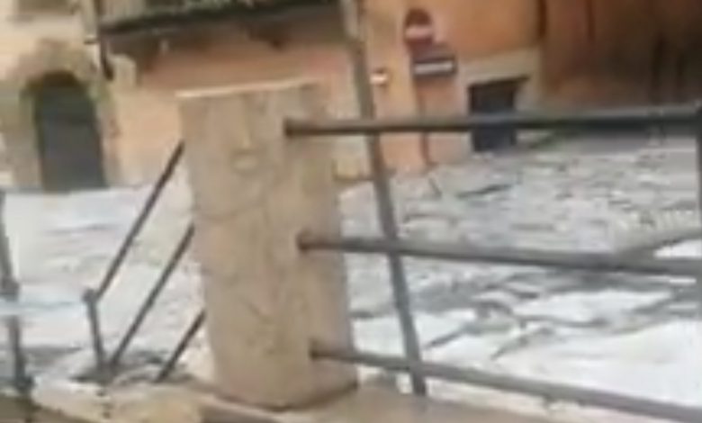 Verona temporale grandine