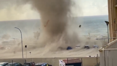 Photo of VIDEO – Impressionante TROMBA MARINA a Cefalù: paura sul lungomare