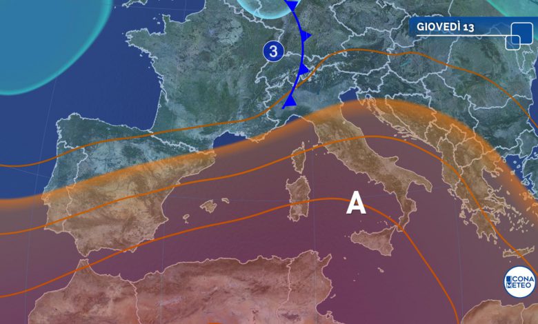 meteo giovedì caldo