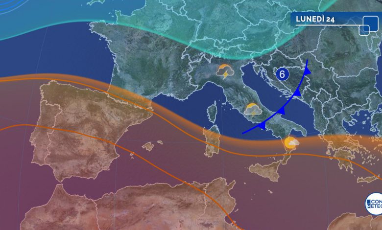 maltempo meteo lunedì