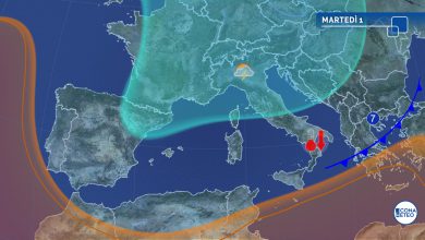 Photo of Oggi ancora TEMPORALI, martedì stop al CALDO INTENSO al Sud: i dettagli