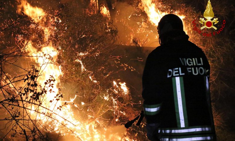 Incendi: le previsioni meteo per le zone a rischio