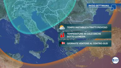 Photo of La prossima settimana TEMPERATURE SOTTO LE MEDIE