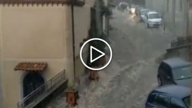 Photo of Forte NUBIFRAGIO, strade come fiumi in piena a ROCCA DI PAPA – [VIDEO]