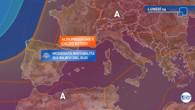 Photo of OGGI tanto SOLE sull’Italia e CLIMA ESTIVO