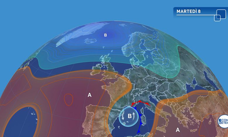 meteo martedì 8 settembre