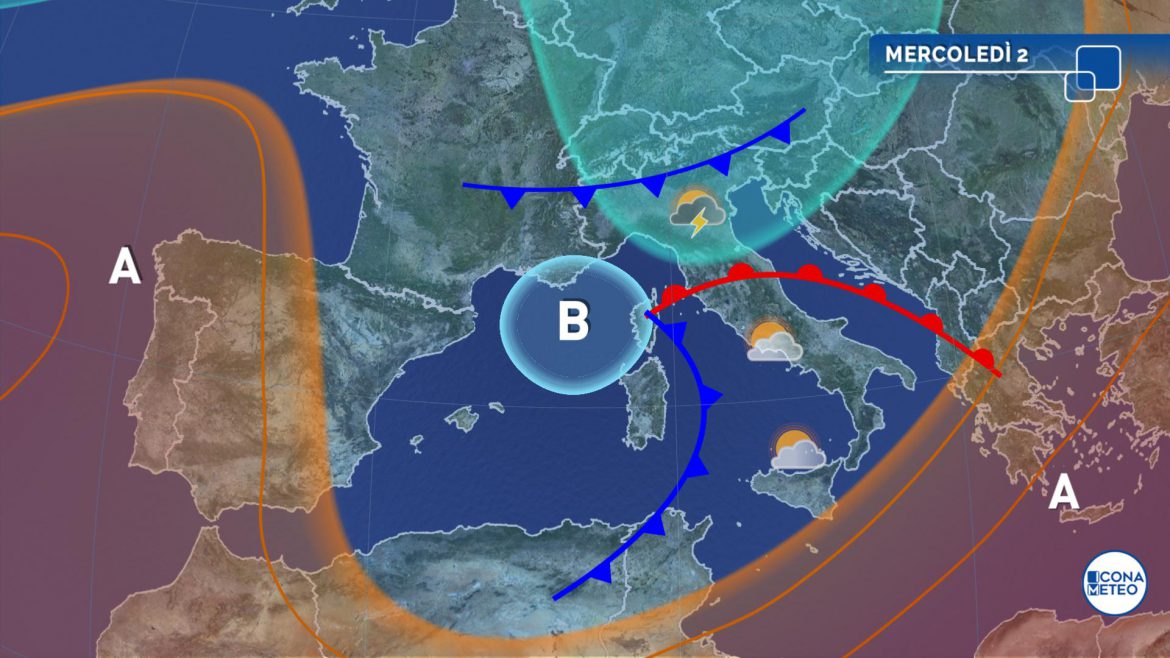 meteo mercoledì