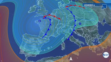 Photo of Da venerdì FORTE MALTEMPO: le zone a rischio NUBIFRAGI