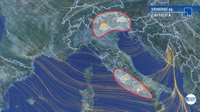 Photo of MALTEMPO, allerta meteo arancione in 7 regioni e scuole chiuse
