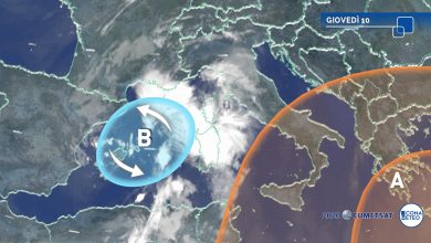 Photo of Meteo, VORTICE CICLONICO in azione: forte maltempo e rischio NUBIFRAGI