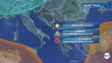 Photo of WEEKEND caldo e soleggiato. SABATO spunta qualche NUBE: ecco dove