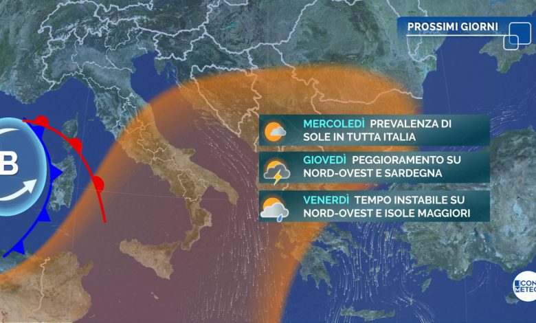 Weekend di sole sull’Italia