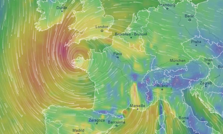 tempesta europa venerdi