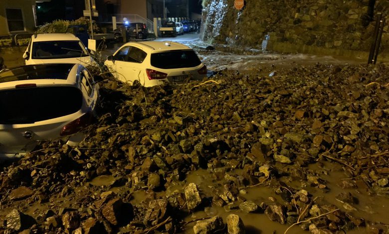 maltempo liguria frana allagamenti