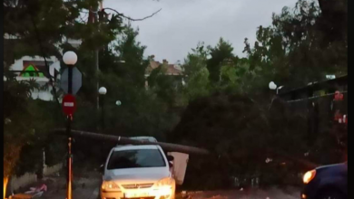 Photo of GRECIA: VIOLENTO MALTEMPO con GRANDINE e TEMPESTE DI FULMINI