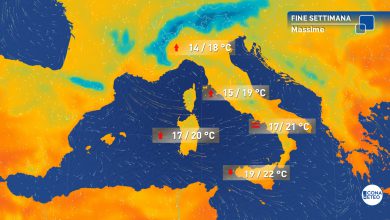 Photo of Meteo, TEMPO IN MIGLIORAMENTO: da domani alta pressione in rinforzo