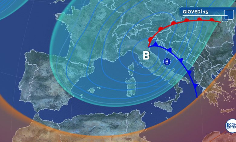 maltempo meteo giovedì